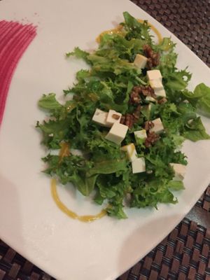Three-leaf salad at Salvia in Playa Del Carmen