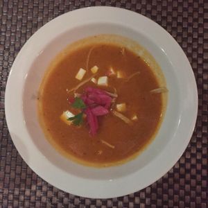Tortilla soup at Salvia in Playa Del Carmen