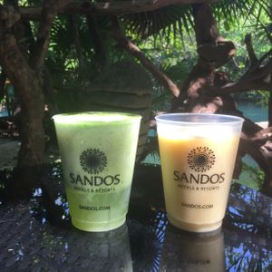 Not at Salvia: at the lobby bar l’elephant’.... nice smoothies at Salvia in Playa Del Carmen