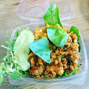 primrose salad at Primrose Natural Foods and Juice Bar in Chelmsford