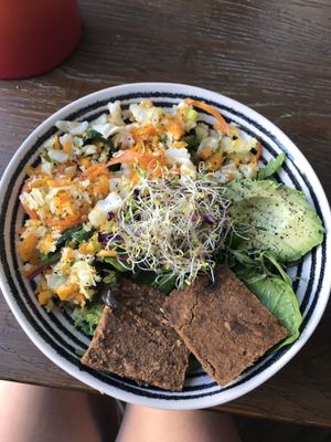 Salad bowl  at Primrose Natural Foods and Juice Bar in Chelmsford