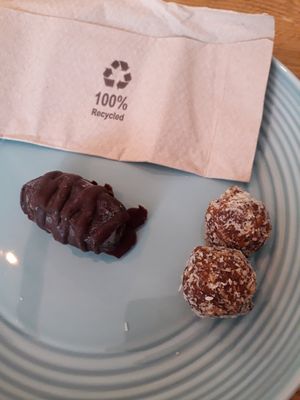 Date kiss and mango bites at Primrose Natural Foods and Juice Bar in Chelmsford