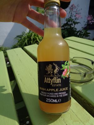 Irish Apple juice at Doolin Cafe in Doolin