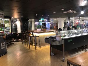 Sitting  at Bagel Street - Hotorget in Stockholm