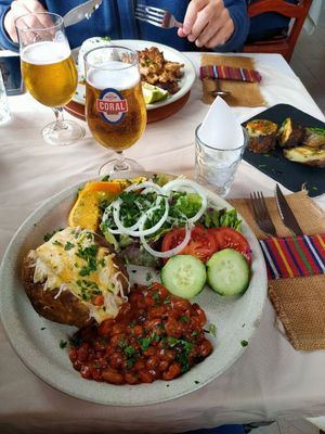 From the pictures I was scared that it was a small portion but on the contrary! I got full and the food was great! Only problem was that I didn't got space for desert after 😅 at O Forno in Calheta