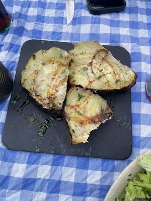 BBQ sweet potato (side dish)  at O Forno in Calheta