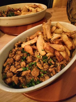 Picado vegano at O Forno in Calheta