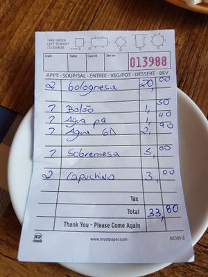 Fair prices at O Forno in Calheta