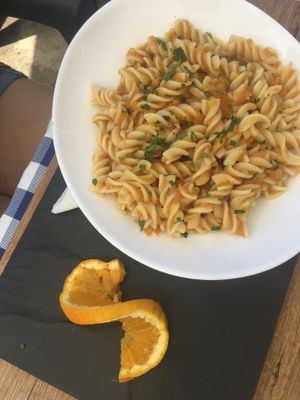 vegan pasta at O Forno in Calheta