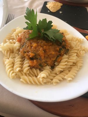 Pasta vegano, April 7th 2019 at O Forno in Calheta