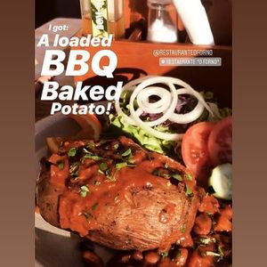 Loaded BBQ Baked Potato  at O Forno in Calheta