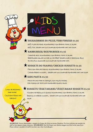 We also offer two Vegetarian kids meals. Perfectly portioned for little appetites!  at O Forno in Calheta