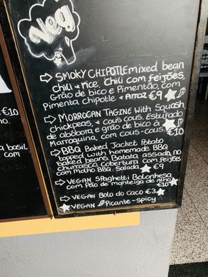 vegan options at O Forno in Calheta