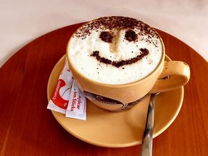 Vegan Cappuccino ☕ at O Forno in Calheta