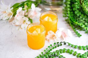 Orange-pineapple jelly at Vegano Hooligano - Mala in Odessa