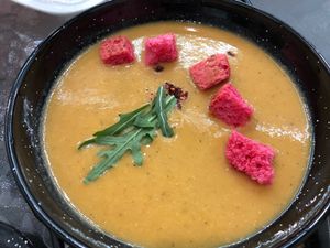 Lentil soup at Vegano Hooligano - Mala in Odessa