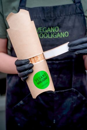 Roll with tofu, vegetables and pesto (300) at Vegano Hooligano - Mala in Odessa