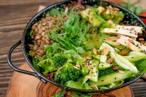 
Green Bowl with avocado, lentils, broccoli and vegetable Mix (300) at Vegano Hooligano - Mala in Odessa
