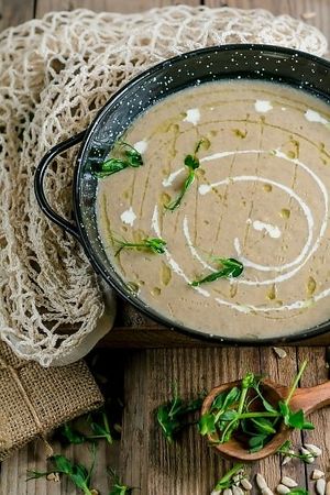 
Mushroom cream soup at Vegano Hooligano - Mala in Odessa