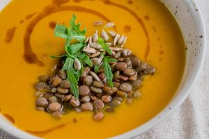 LENTIL CREAM SOUP at Vegano Hooligano - Mala in Odessa