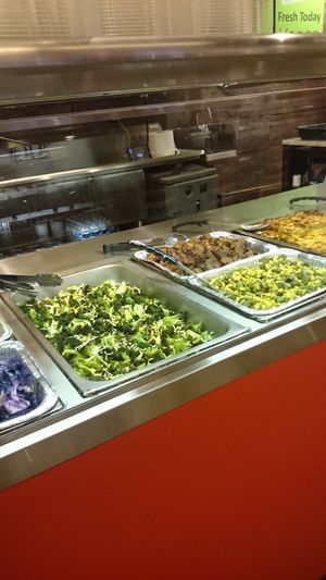 More hot food from the food bar  at Vegan Now in Chicago