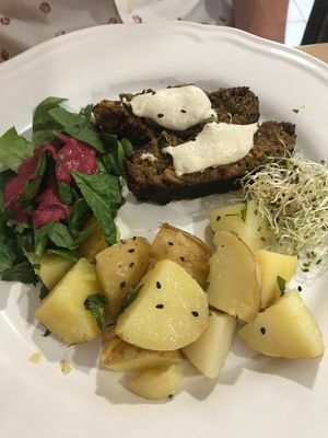 Lentil cake  at Vegan & Raw in Mallorca