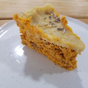 Carrot cake at Vegan & Raw in Mallorca