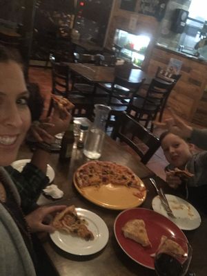 Vegan Pizza!! Oh yeah   at Pitstop Pizza in Coorparoo