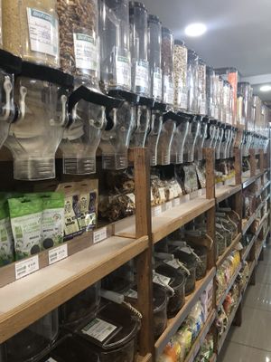 Lots of bulk cereals, grains, etc... at Biofrade - A Loja da Horta in Parede