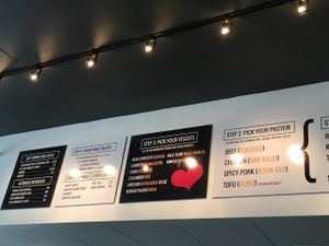 Menu at SeoulSpice in Washington