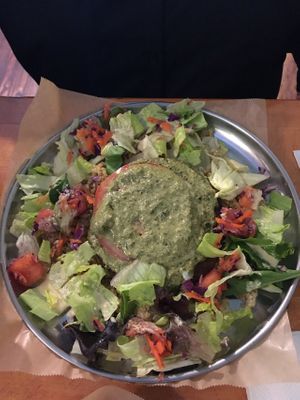 Govinda burger (vegan)  at Govinda's Bakery & Cafe in Gainesville