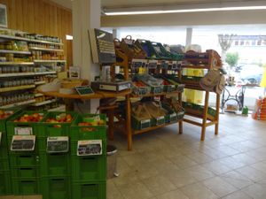 fruits and vegetables at Naturkost Lowenzahn in Metzingen