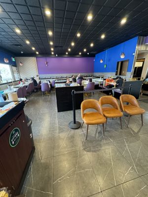 Renovated sitting area   at Doaba Sweets and Restaurant in Brampton