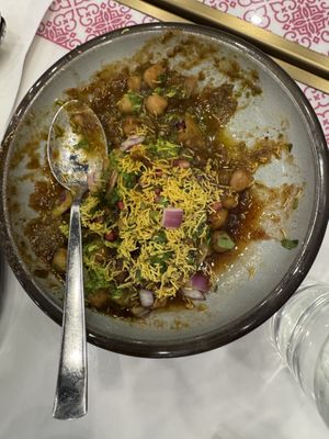 Samosa Chaat - Vegan  at Doaba Sweets and Restaurant in Brampton