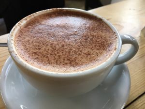 Hemp Milk Mocha at Campbell's Canal Cafe in North West London