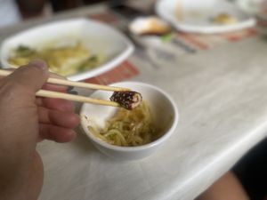 Mock meat  at Jù Cái Sù Diàn in Tibet