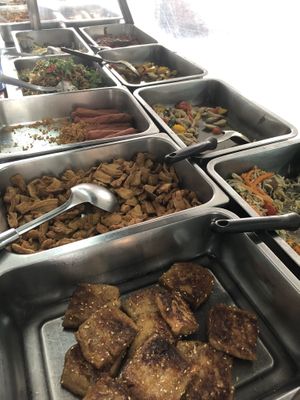 Buffet menu at Jguanjin Vegetarian in Nakhon Ratchasima