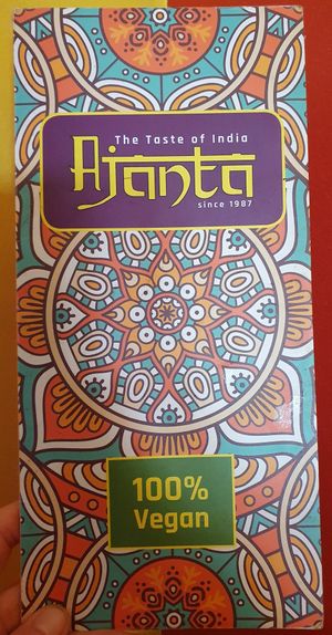 Beautiful separate vegan menu at Ajanta in Berlin