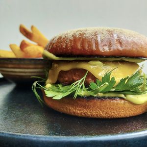 Mushroom and Truffle Burger at Souls in Copenhagen