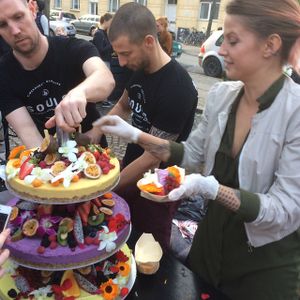 01/04/2017 birthday cake at Souls in Copenhagen