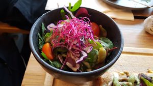 Side salad of the pizza at Souls in Copenhagen