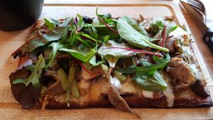 Homemade pizza at Souls in Copenhagen