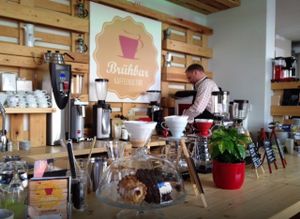 The 'Bar' at Bruehbar - Coffee Roaster in Leipzig