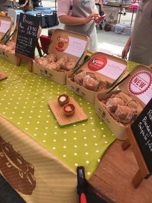Vork pies and scotch ‘eggs’ at Sneinton Vegan Market in Nottingham