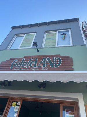 I devoured this so quickly I didnt have time to take a picture of the wrap.  at FalafeLand in Santorini