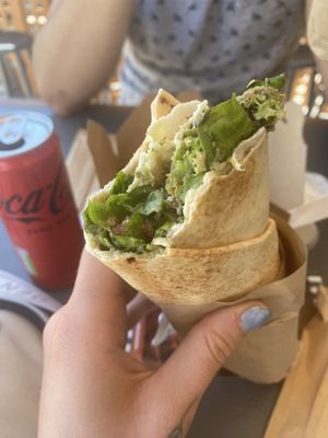 Baba wrap  at FalafeLand in Santorini