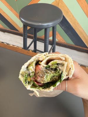   at FalafeLand in Santorini