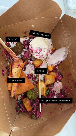   at FalafeLand in Santorini