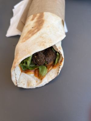 Volcano was spicy & delicious!!   at FalafeLand in Santorini