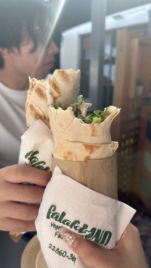   at FalafeLand in Santorini